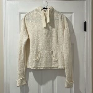Cream Knit Hoodie